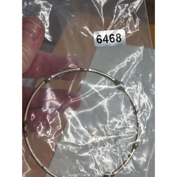 Lia Sophia Silver-Tone Lia Sophia Bangle Bracelet With Faux Diamond Accents - Picture 5 of 11